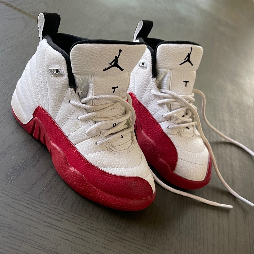 White and Red Retro Air Jordans